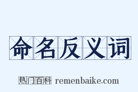 命名反义词是什么意思的图片